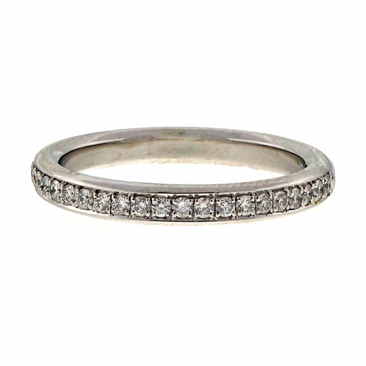 Bead Set Pave PSD 2.7mm Wide .22ct Platinum Diamond Wedding Band Ring