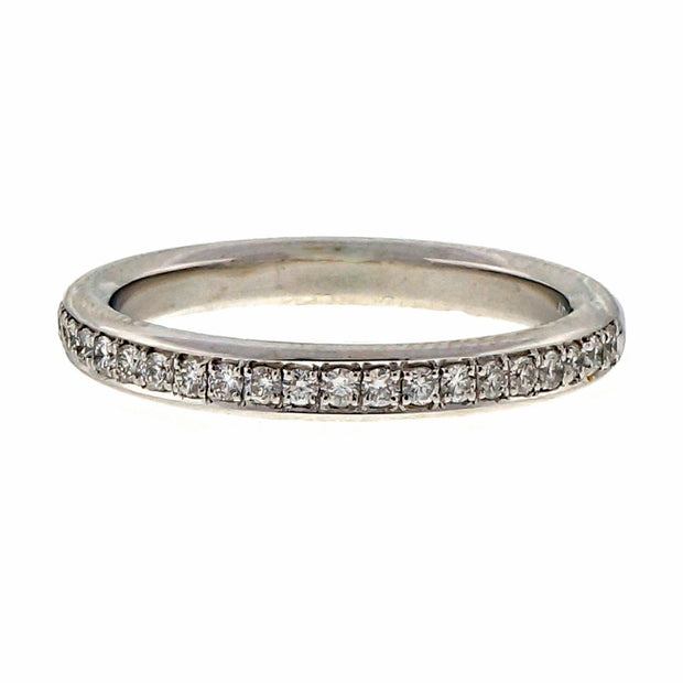 Bead Set Pave PSD 2.7mm Wide .22ct Platinum Diamond Wedding Band Ring
