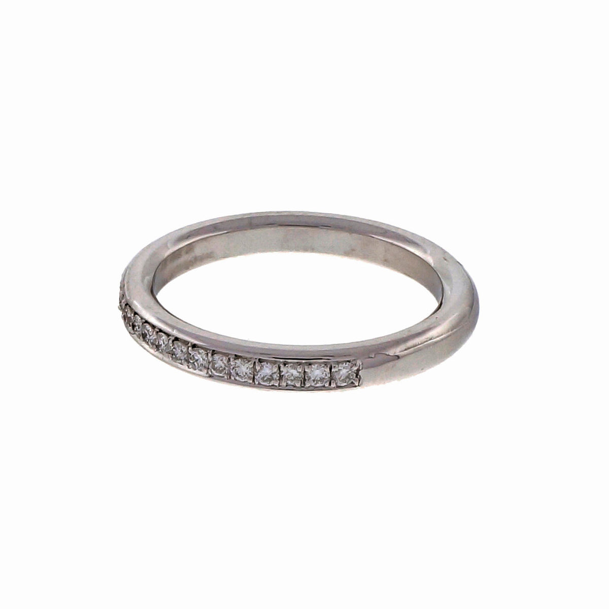 Bead Set Pave PSD 2.7mm Wide .22ct Platinum Diamond Wedding Band Ring – image 2