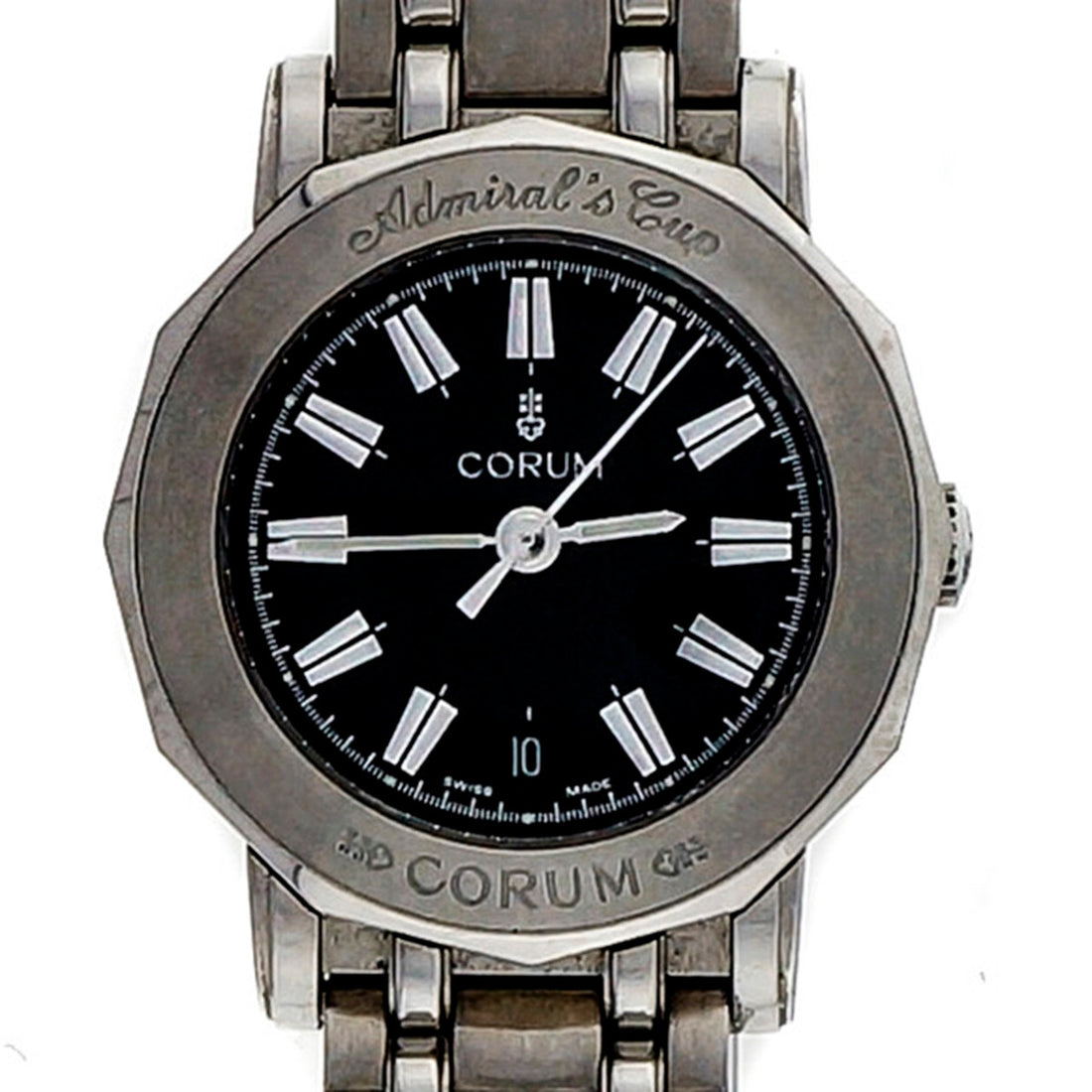 Ladies Corum Admirals Cup Wrist Watch Black Dial Quartz – image 8