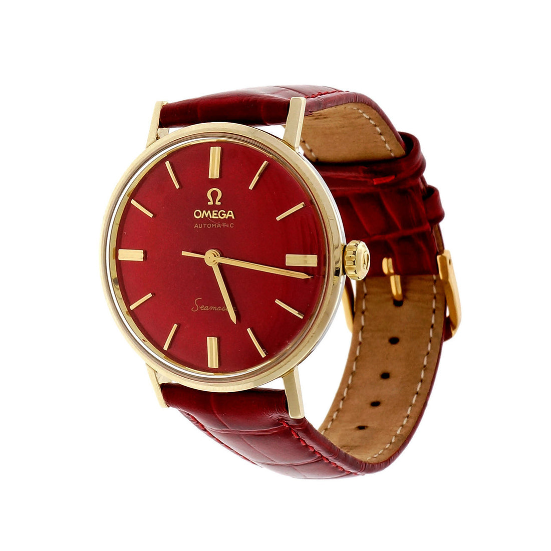 Omega Seamaster Steel Gold Automatic Strap Wrist Watch LL 6066 – image 6