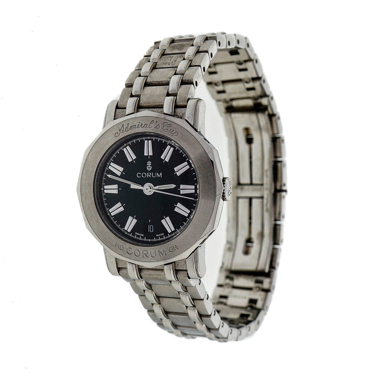 Ladies Corum Admirals Cup Wrist Watch Black Dial Quartz – image 12