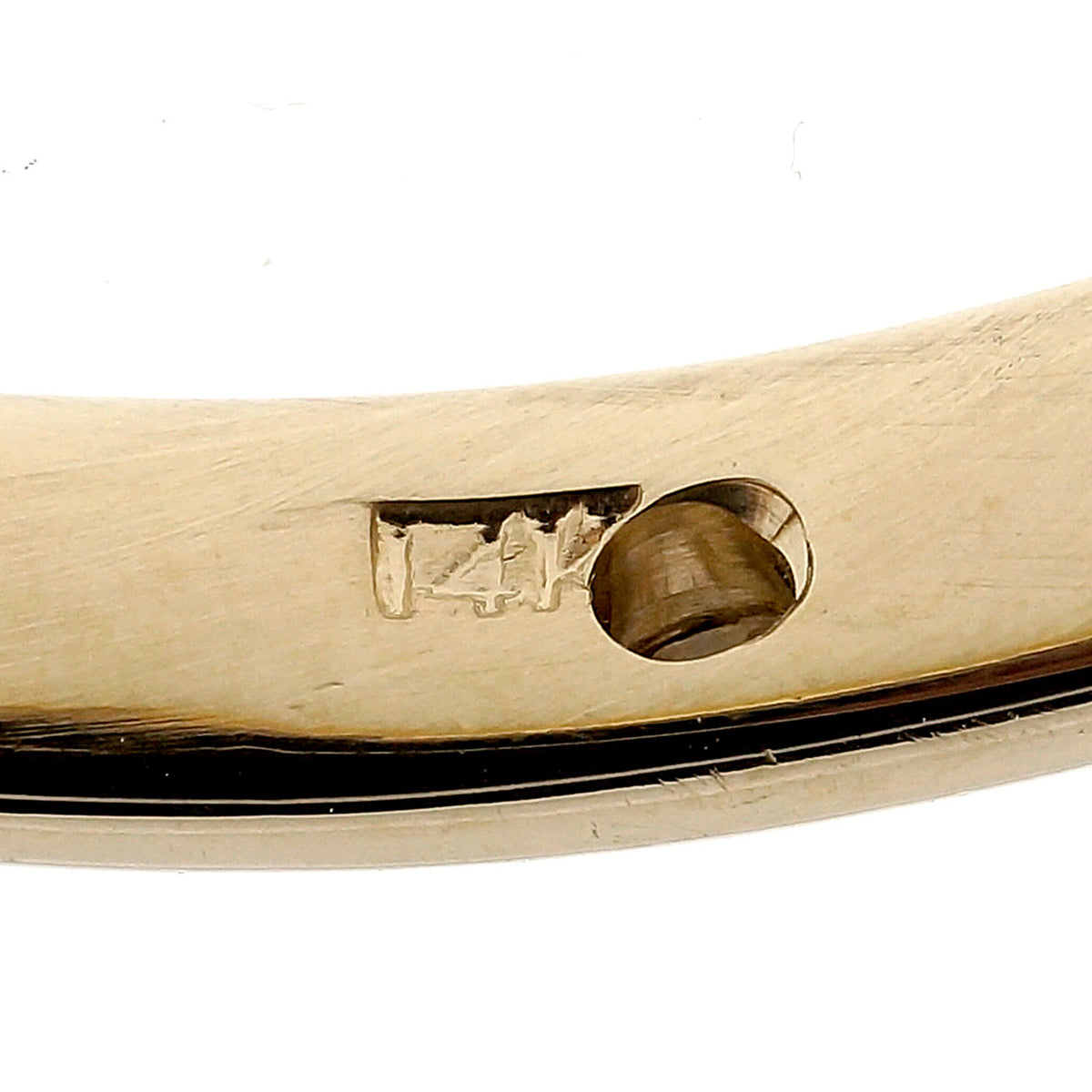 .27 Carat Diamond Yellow Gold Bangle Bracelet – image 5