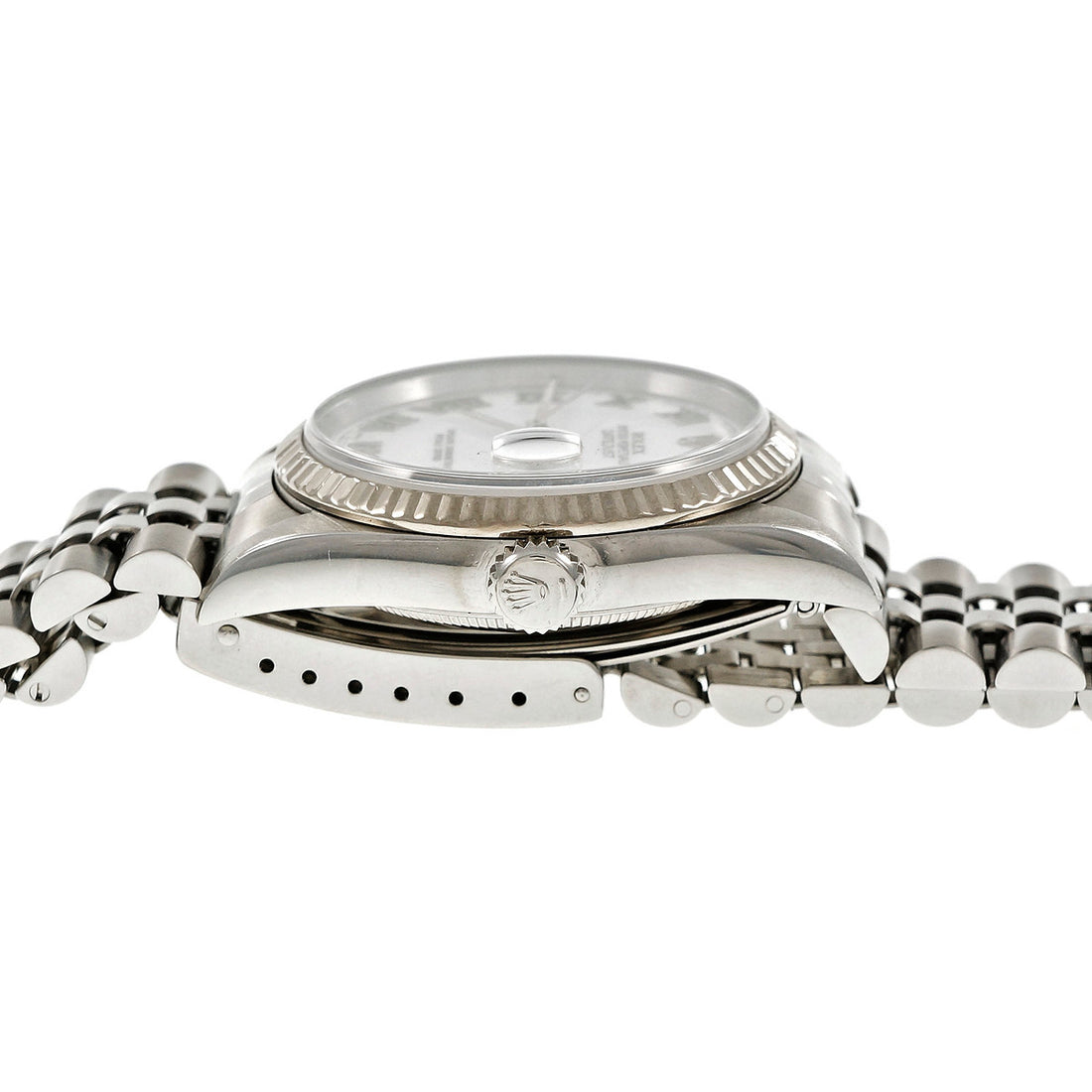 Rolex Datejust Men’s 16234 Steel White Dial Roman Numeral Wrist Watch – image 5