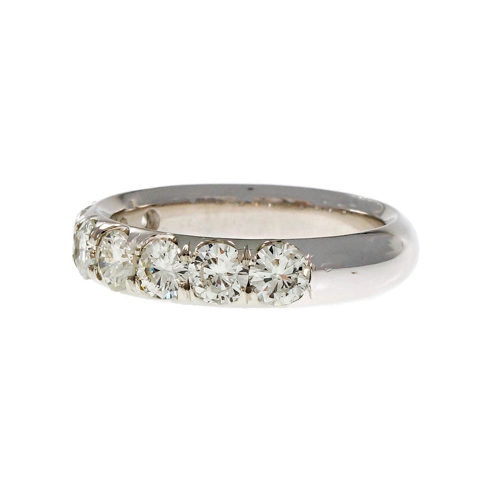 Peter Suchy Groove Set Diamond Wedding Band Ring Platinum – image 2