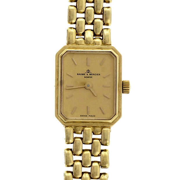 Baume & Mercier Ladies Yellow Gold 5 Row Panther Quartz Wristwatch