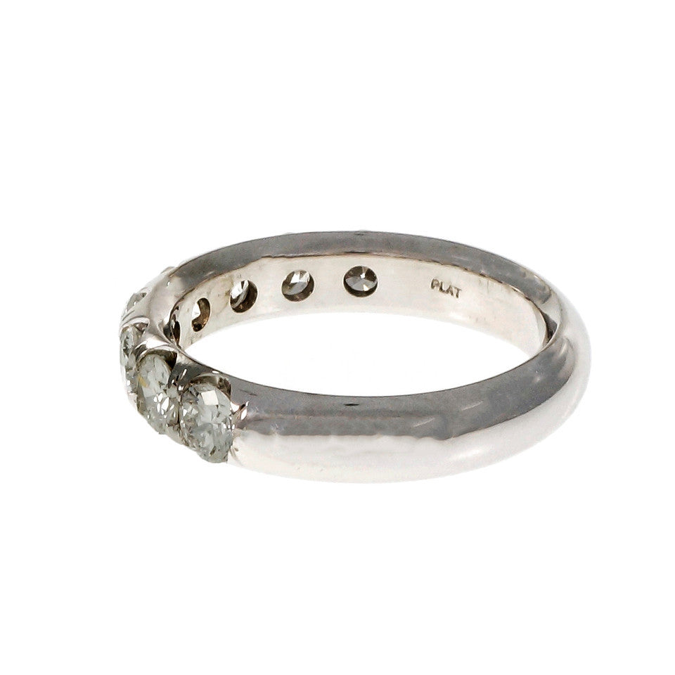 Peter Suchy Groove Set Diamond Wedding Band Ring Platinum – image 3