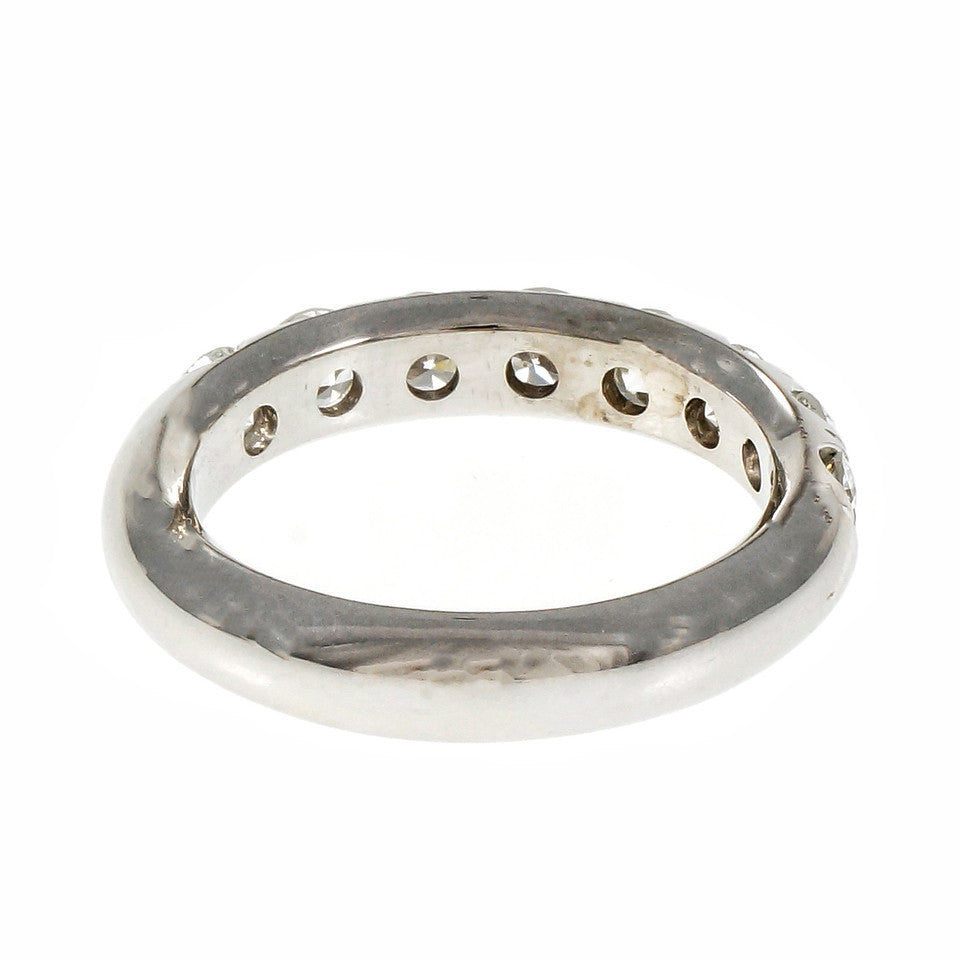 Peter Suchy Groove Set Diamond Wedding Band Ring Platinum – image 4