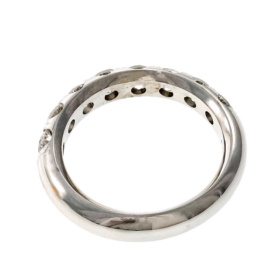 Peter Suchy Groove Set Diamond Wedding Band Ring Platinum – image 5
