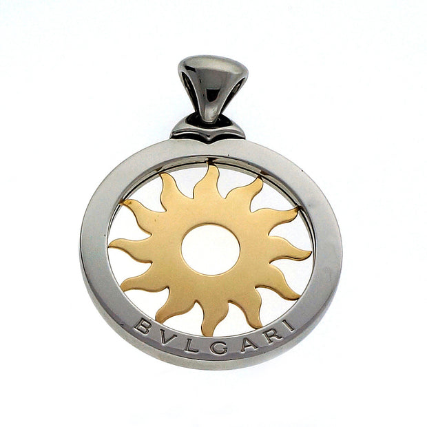 Bvlgari Yellow Gold Steel  Sun Pendant