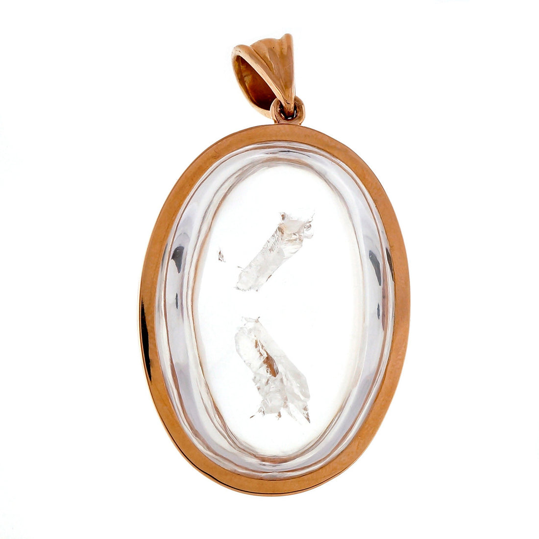 Quartz 84.27ct Manifestor Crystal PSD 18k Pink Gold Natural Pendant – image 2