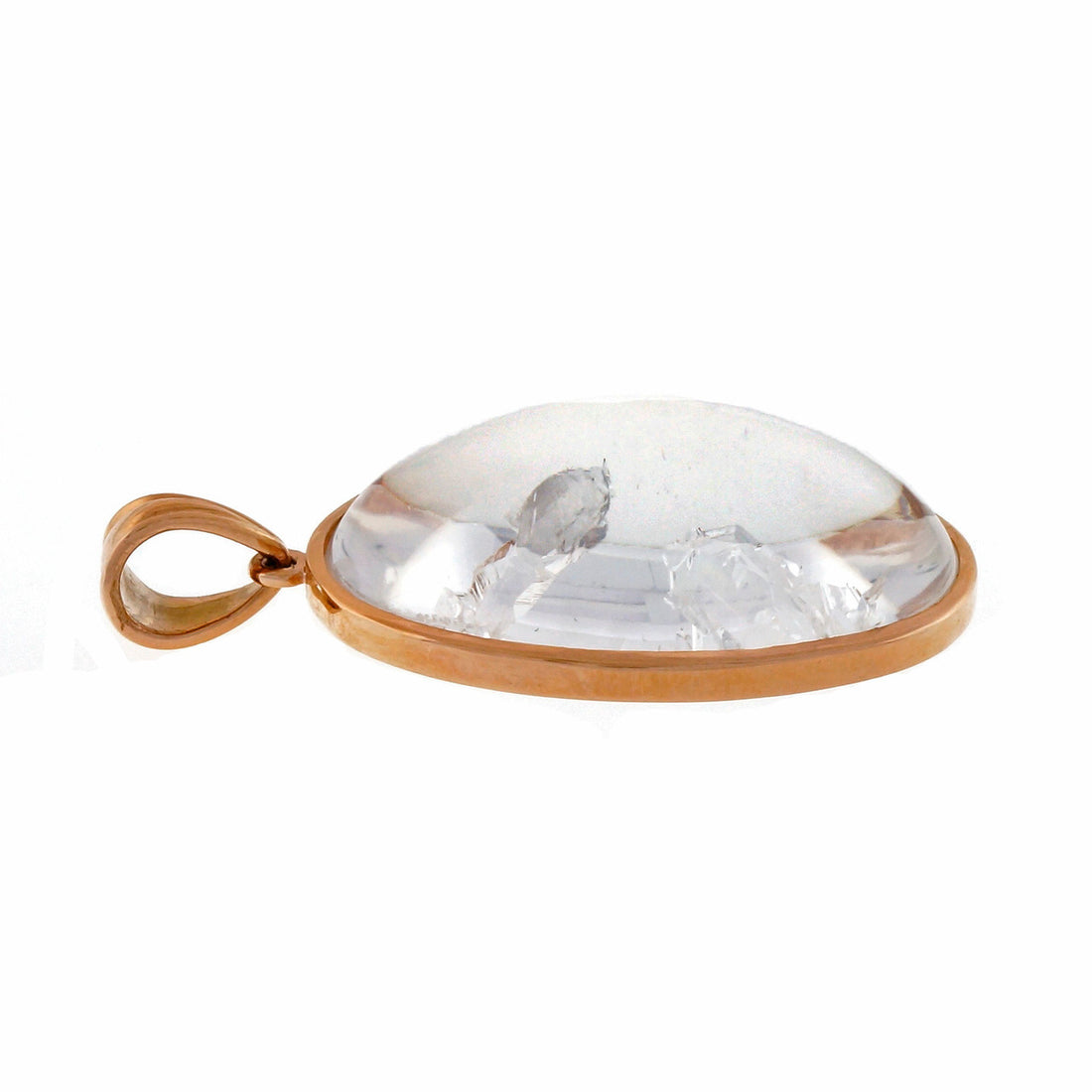 Quartz 84.27ct Manifestor Crystal PSD 18k Pink Gold Natural Pendant – image 3