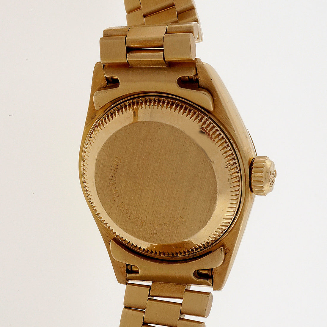 Ladies Rolex 18k Yellow Gold Diamond Dial Watch 69178 – image 3