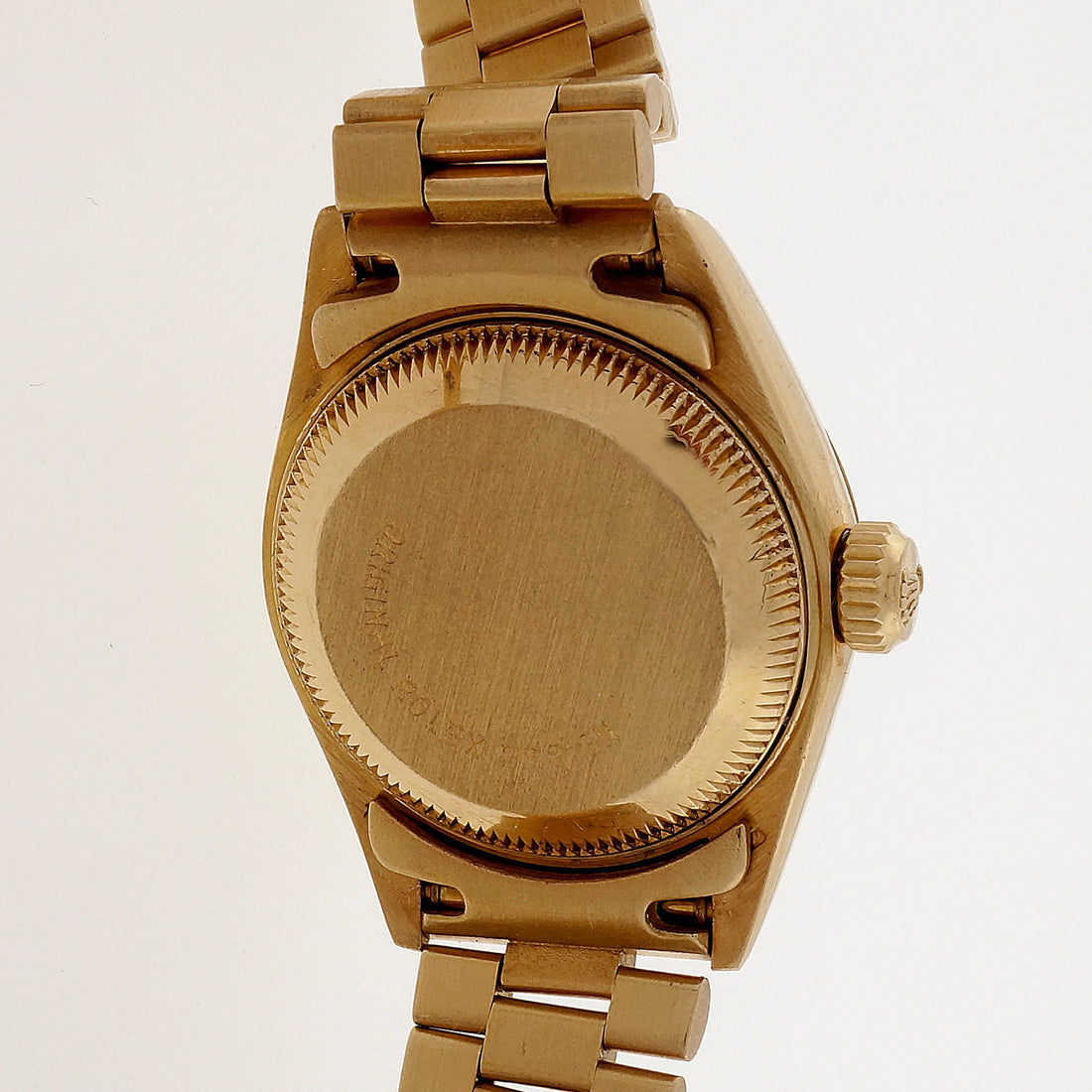 Ladies Rolex 18k Yellow Gold Diamond Dial Watch 69178 – image 10