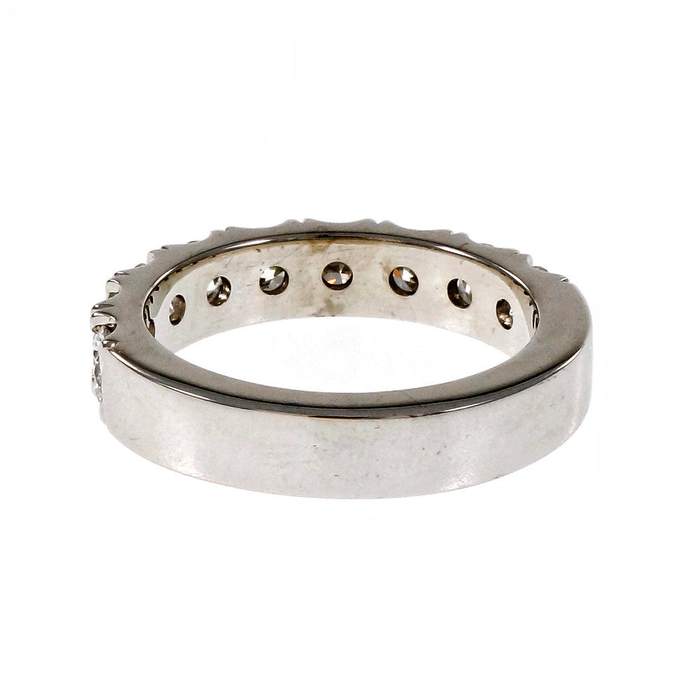 Peter Suchy Brilliant Cut Groove Set Diamond Wedding Band Ring Platinum – image 4