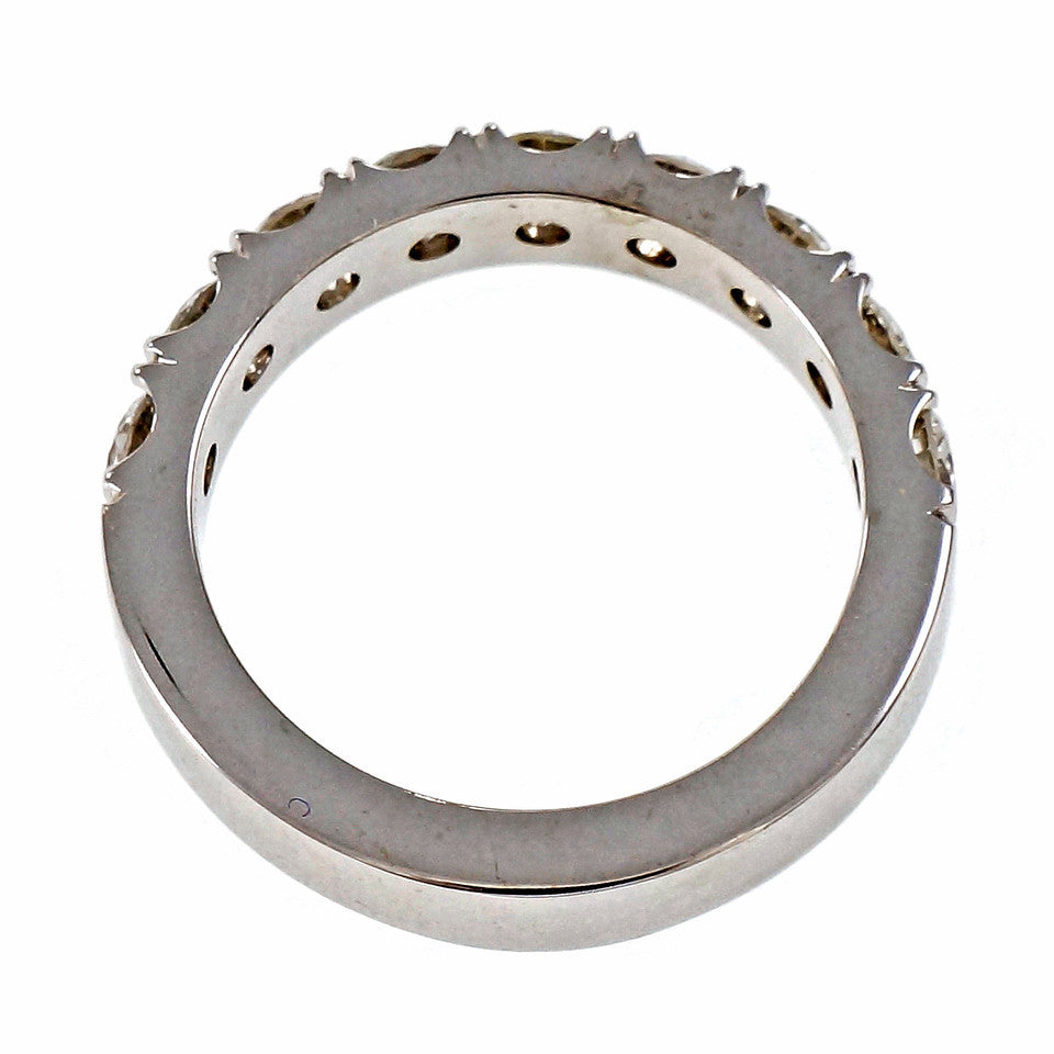 Peter Suchy Brilliant Cut Groove Set Diamond Wedding Band Ring Platinum – image 5