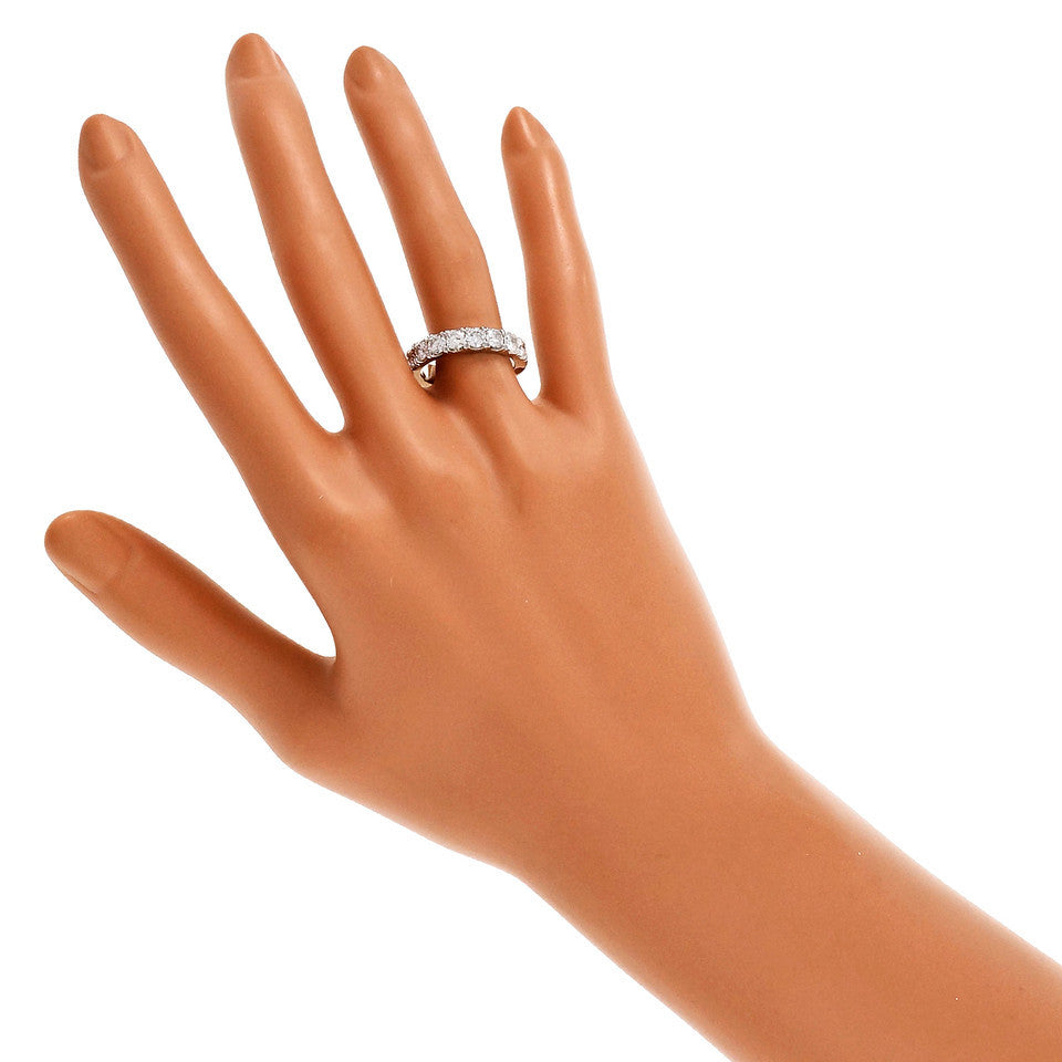 Peter Suchy Brilliant Cut Groove Set Diamond Wedding Band Ring Platinum – image 6