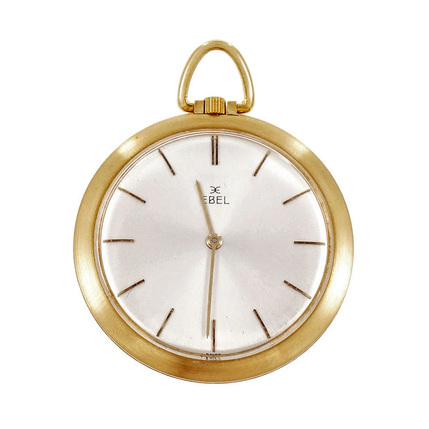 Ebel Pocket Watch 18k Yellow Gold Manual Wind