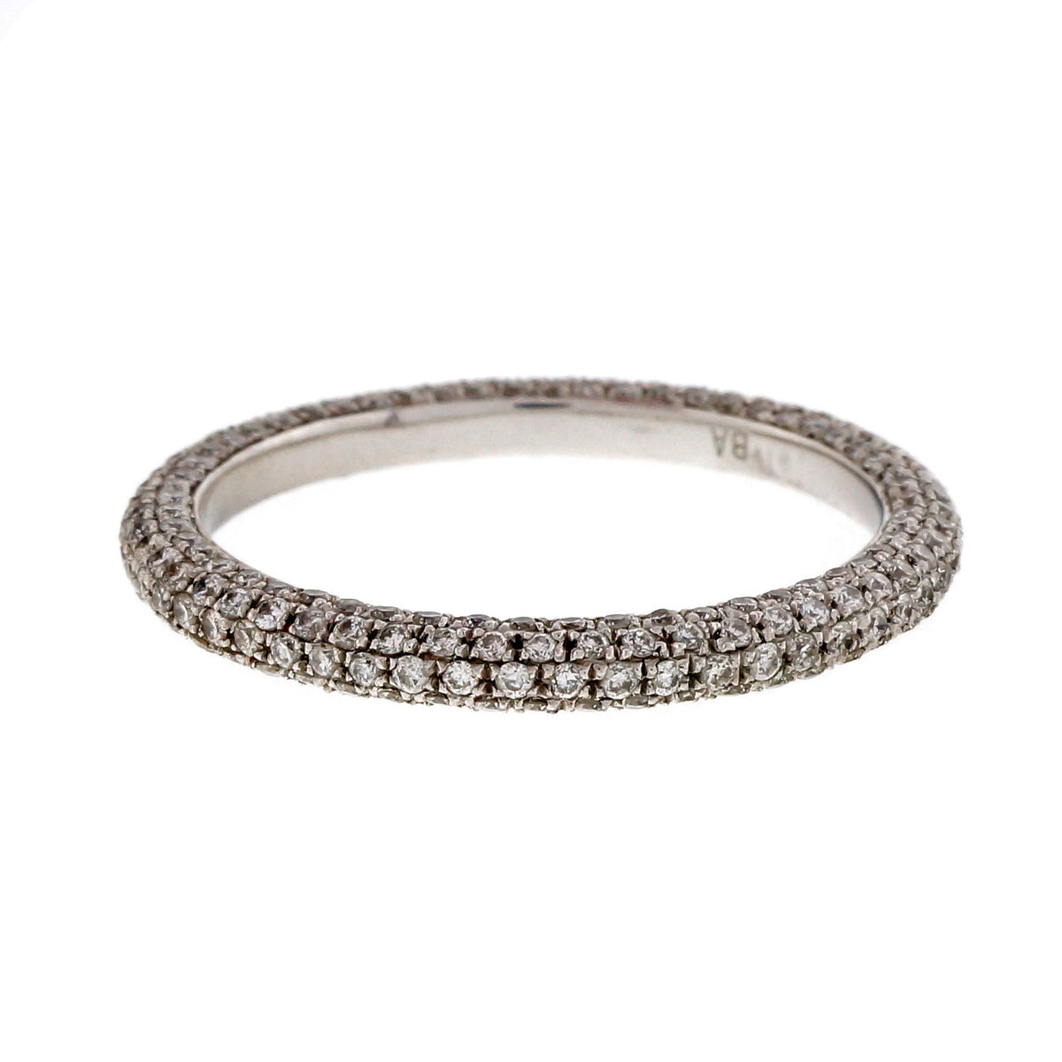 Micro Pave 150 Diamond .75ct Band Platinum Eternity Ring PSD