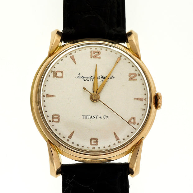 Tiffany IWC International Watch Co. Cal 89 1945 18k Pink Gold Watch