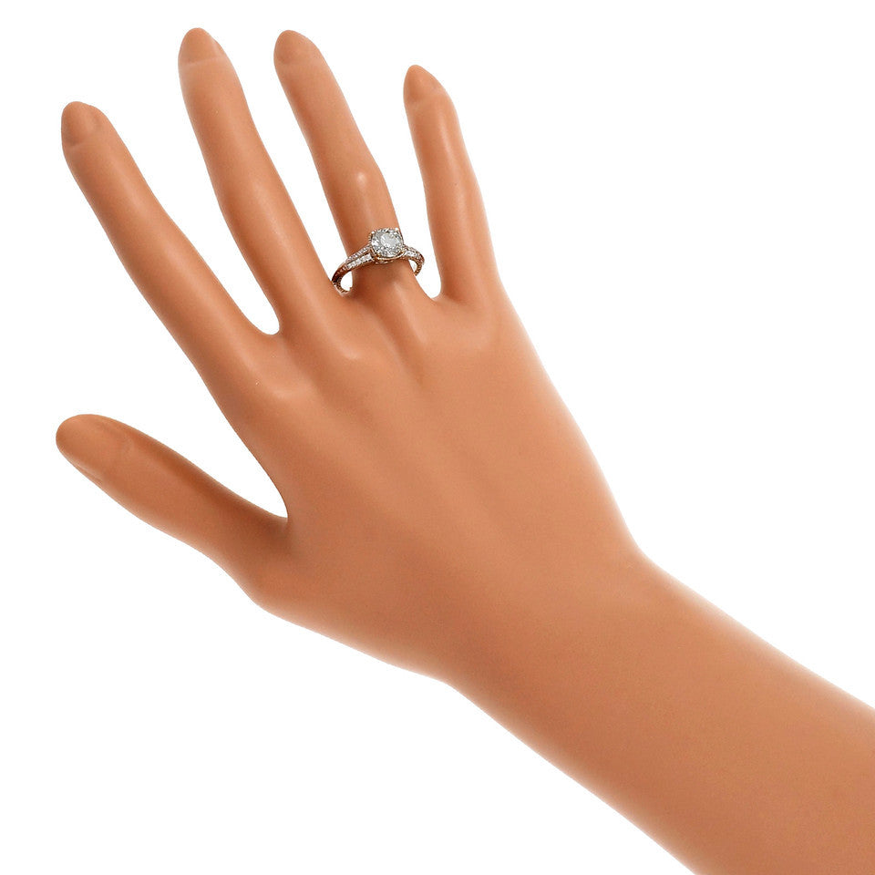 Peter Suchy Ideal Cut Diamond Solitaire Engagement Ring 18k White Gold – image 6