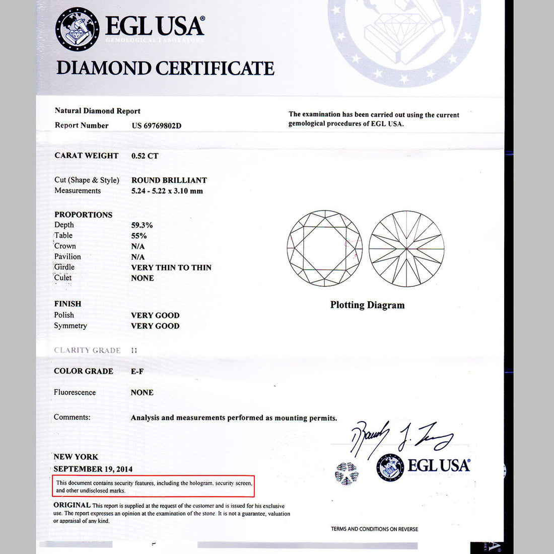 Estate Mosi Platinum Designer Engagement Ring .52ct Diamond – image 9