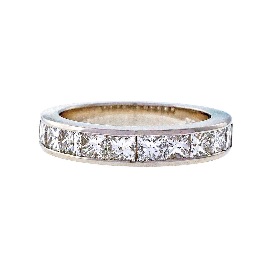 Peter Suchy 11 Princess Cut Diamond 1.25ct Platinum Channel Band Ring – image 2