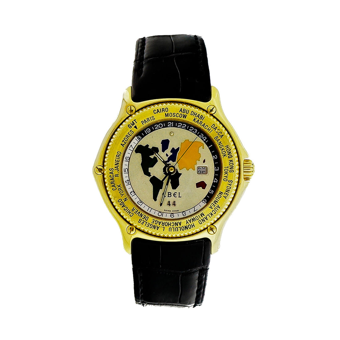 Ebel Globe World Time 18k Gold Automatic Limited Edition Wrist Watch – image 2