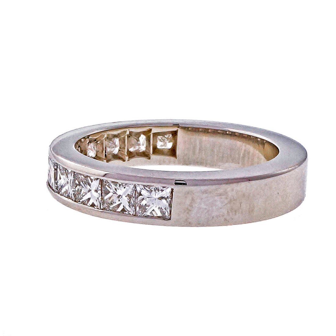 Peter Suchy 11 Princess Cut Diamond 1.25ct Platinum Channel Band Ring – image 10