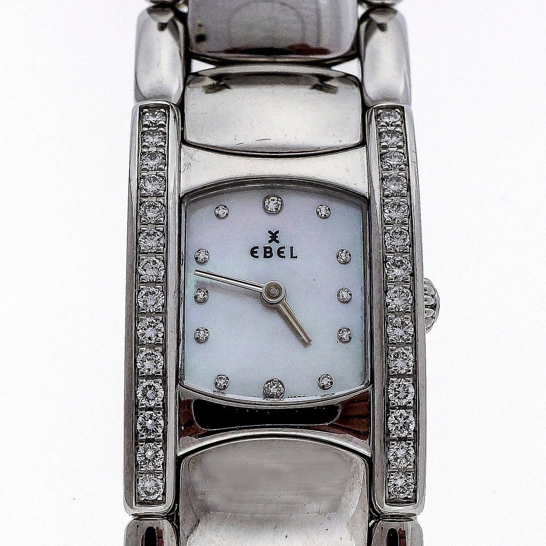Ladies Ebel Diamond Beluga Wrist Watch Mother Of Pearl Diamond Dial – image 20