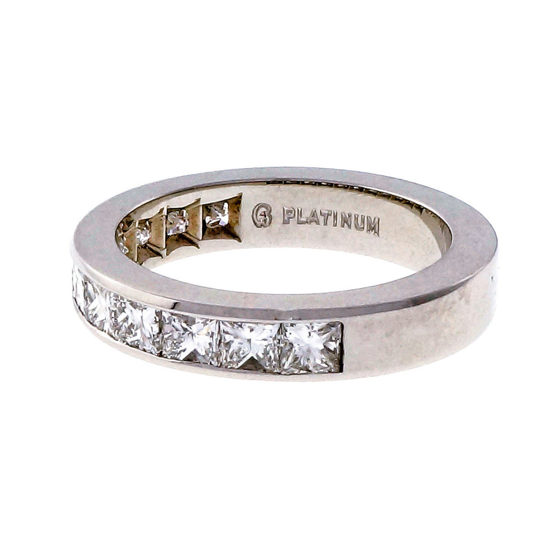 Peter Suchy 11 Princess Cut Diamond 1.25ct Platinum Channel Band Ring – image 12