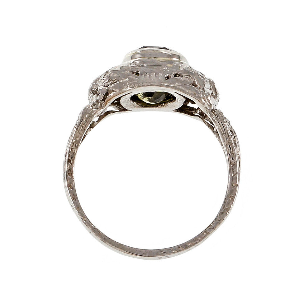 Antique Estate 1910 Alexandrite Ring Platinum Diamond – image 12