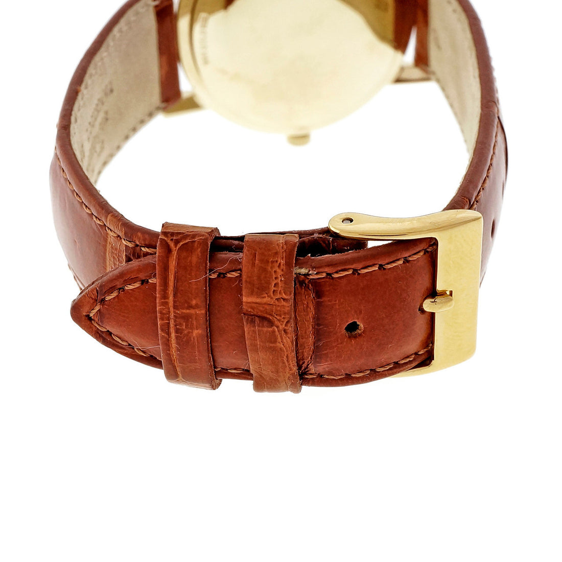 1960 Girard Perregaux Automatic 14k Strap Wrist Watch Custom Colored Red Dial – image 5