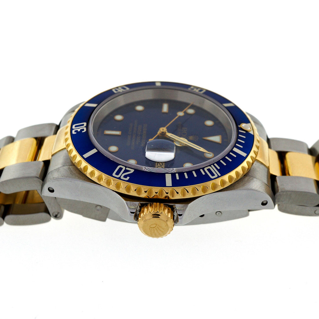 Rolex Submariner Blue 18k Gold Steel 16610 – image 8