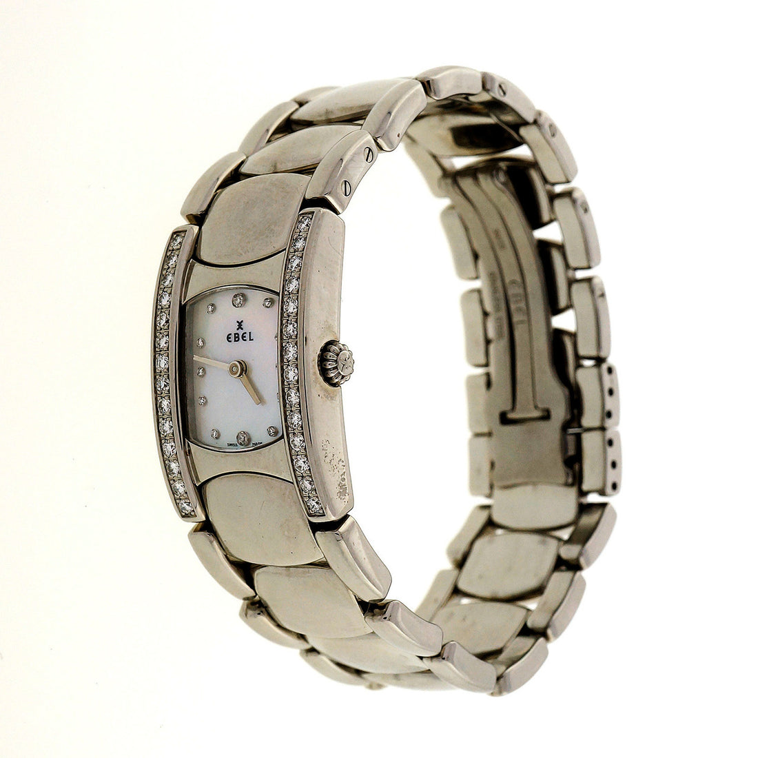 Ladies Ebel Diamond Beluga Wrist Watch Mother Of Pearl Diamond Dial – image 24