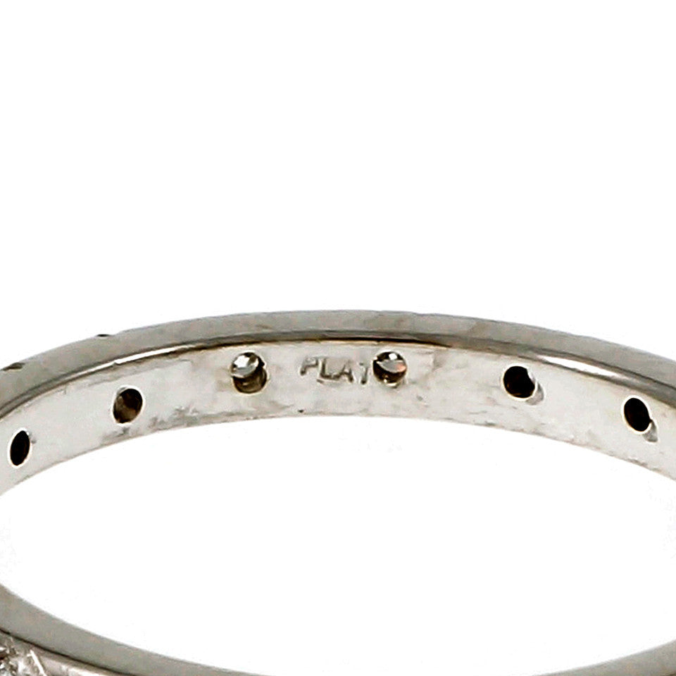 Peter Suchy Antique Inspired Diamond Eternity Band Ring Platinum – image 2