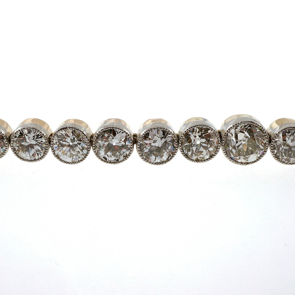 Victorian 15.00 Carat Diamond Platinum Bracelet – image 12