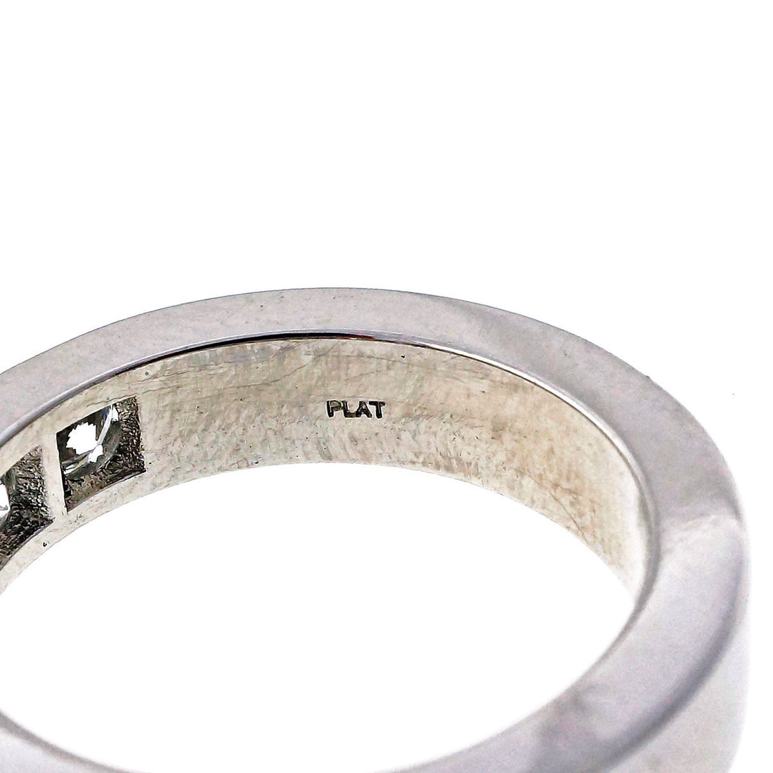Peter Suchy 1.65ct Bead Set Solid Platinum Wedding Band Ring – image 4
