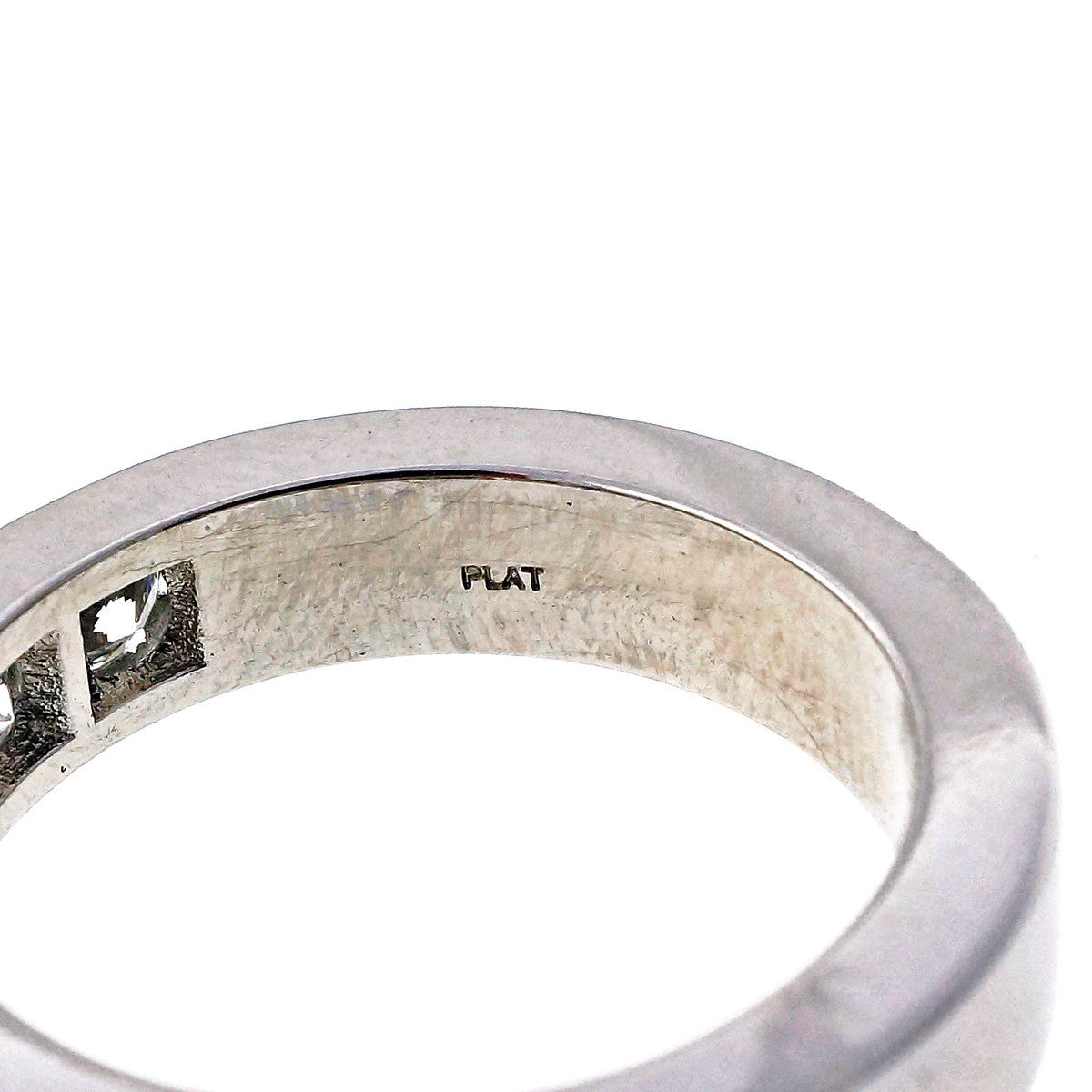 Peter Suchy 1.65ct Bead Set Solid Platinum Wedding Band Ring – image 4