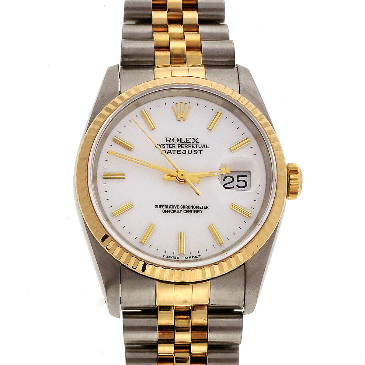 Men's Rolex Datejust 18k Steel 1992 16233 – image 8