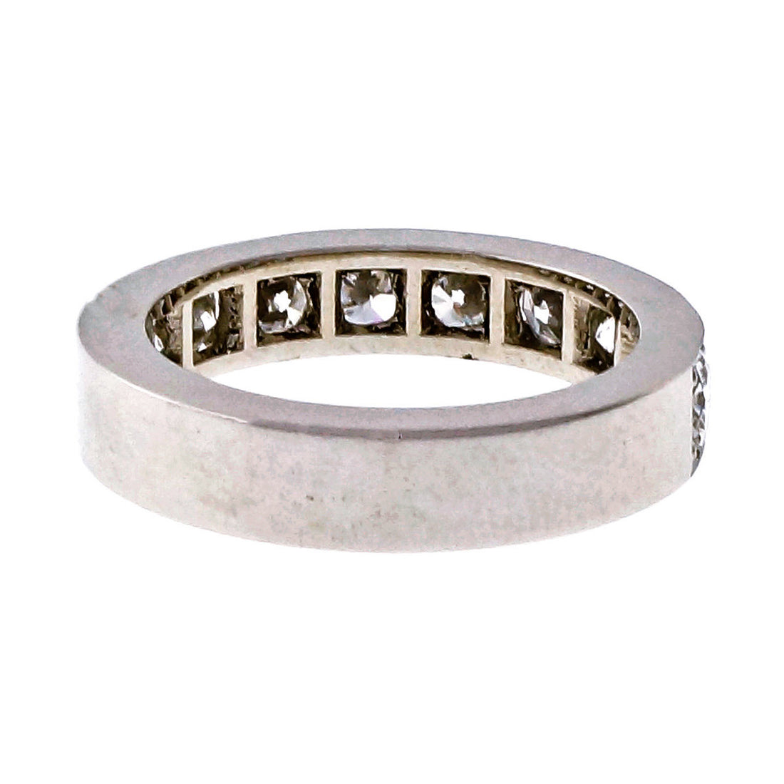 Peter Suchy 1.65ct Bead Set Solid Platinum Wedding Band Ring – image 8