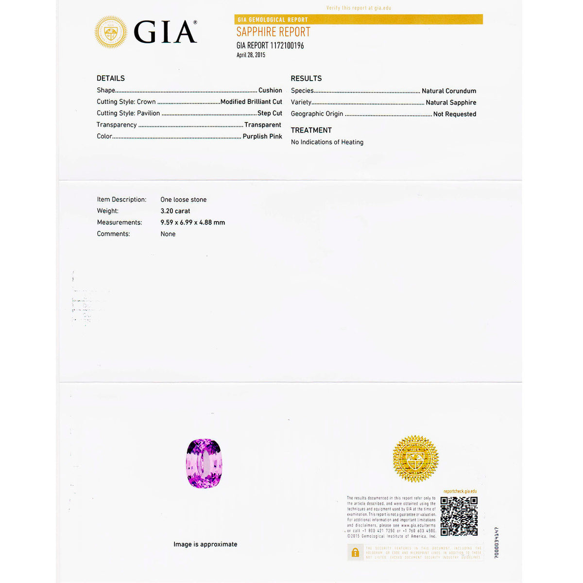 Peter Suchy GIA Cert Purple Pink Sapphire Diamond Platinum Engagement Ring – image 4