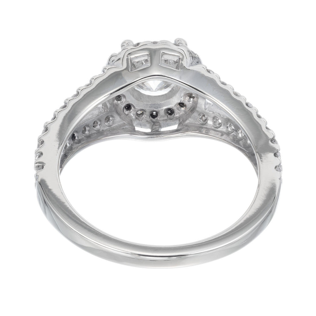 EGL Certified 1.02 Carat Diamond Platinum Engagement Ring – image 8