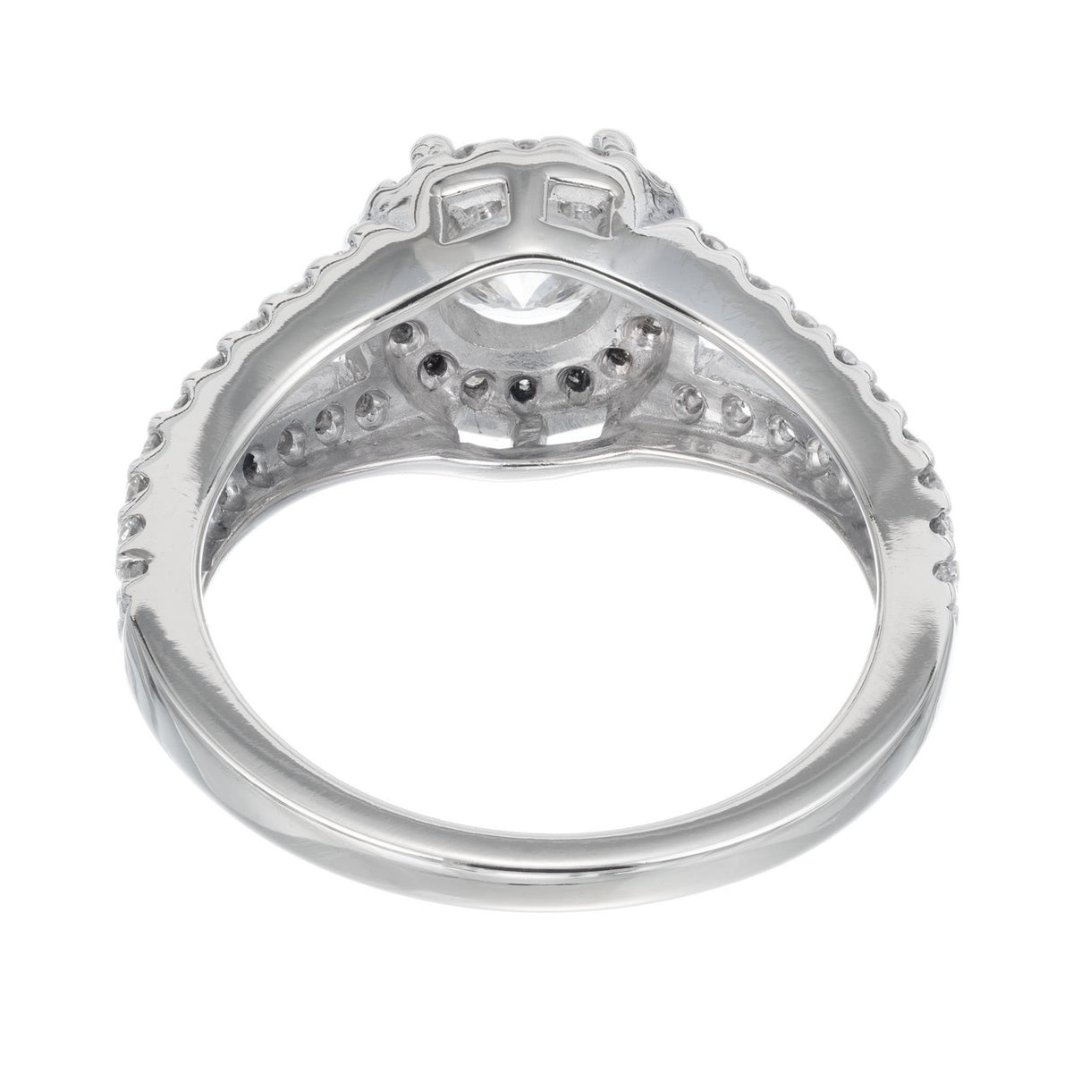 EGL Certified 1.02 Carat Diamond Platinum Engagement Ring – image 8