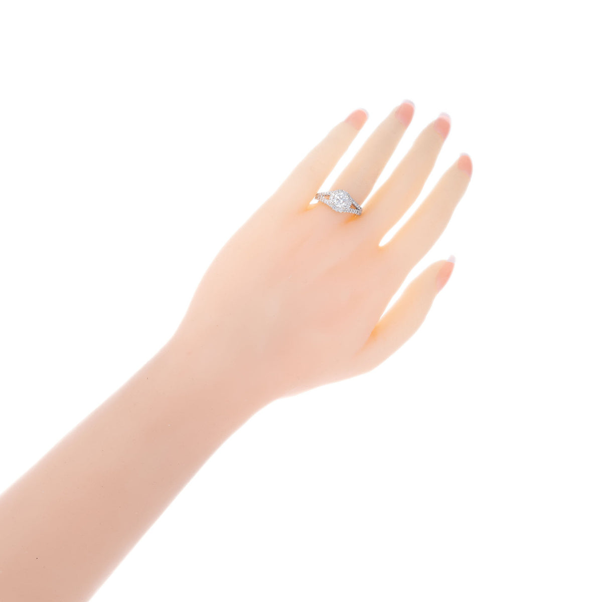 EGL Certified 1.02 Carat Diamond Platinum Engagement Ring – image 6