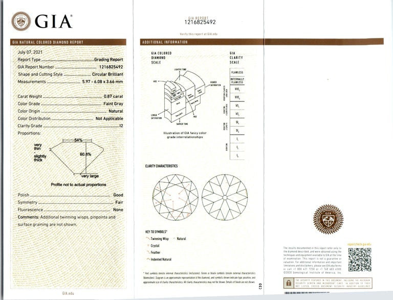 GIA Certified .87 Carat Diamond Platinum Engagement Ring – image 4