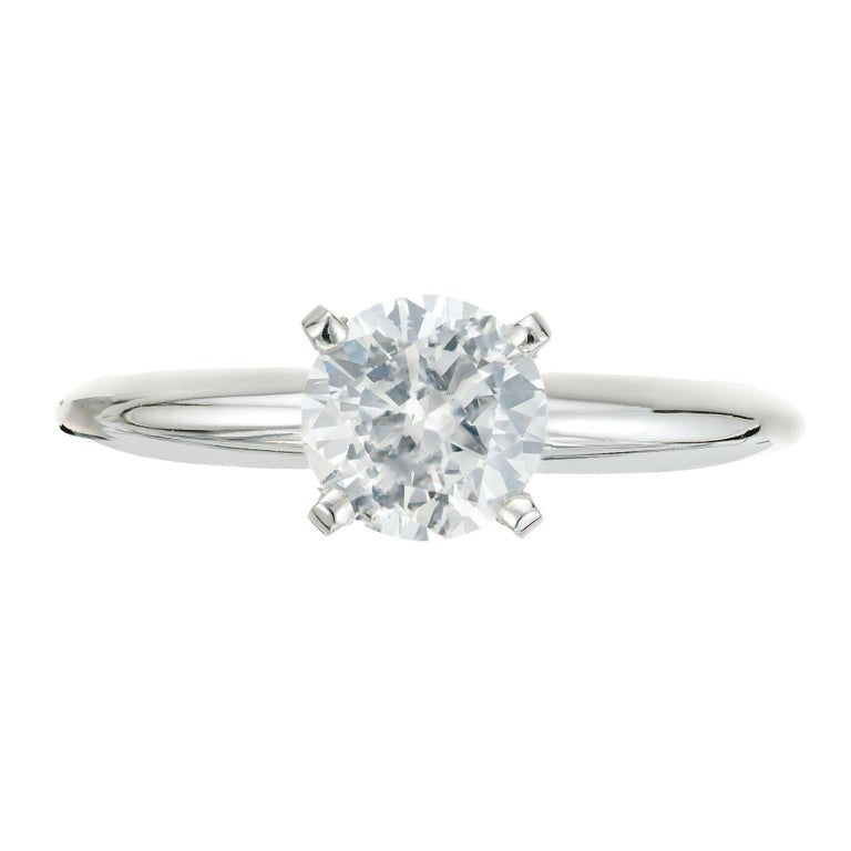 Peter Suchy GIA Certified .91 Carat Diamond Gold Solitaire Engagement Ring – image 2