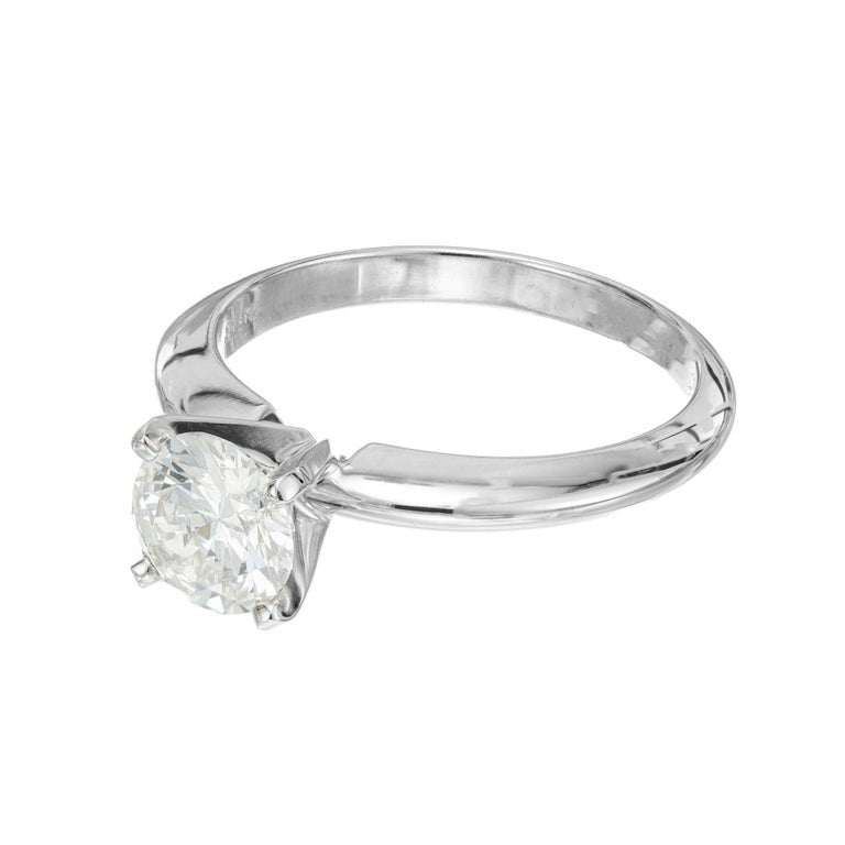 Peter Suchy GIA Certified .91 Carat Diamond Gold Solitaire Engagement Ring – image 3