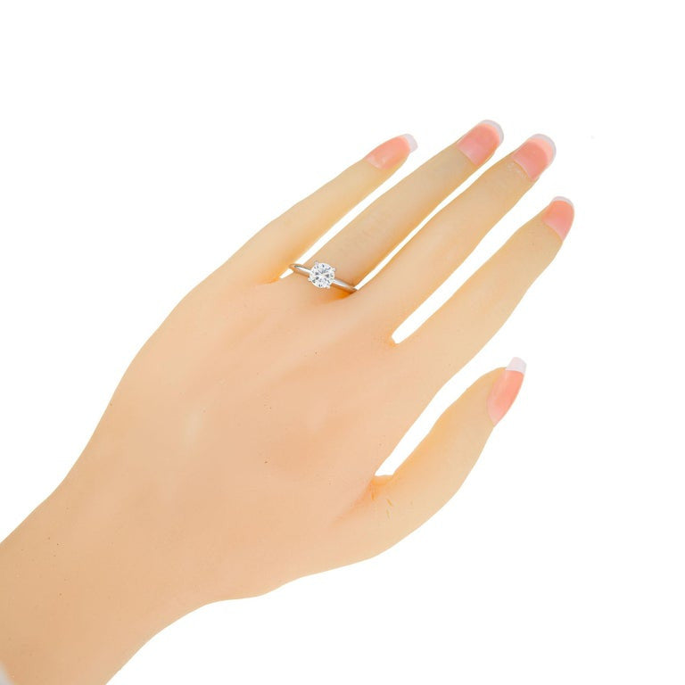 Peter Suchy GIA Certified .91 Carat Diamond Gold Solitaire Engagement Ring – image 7