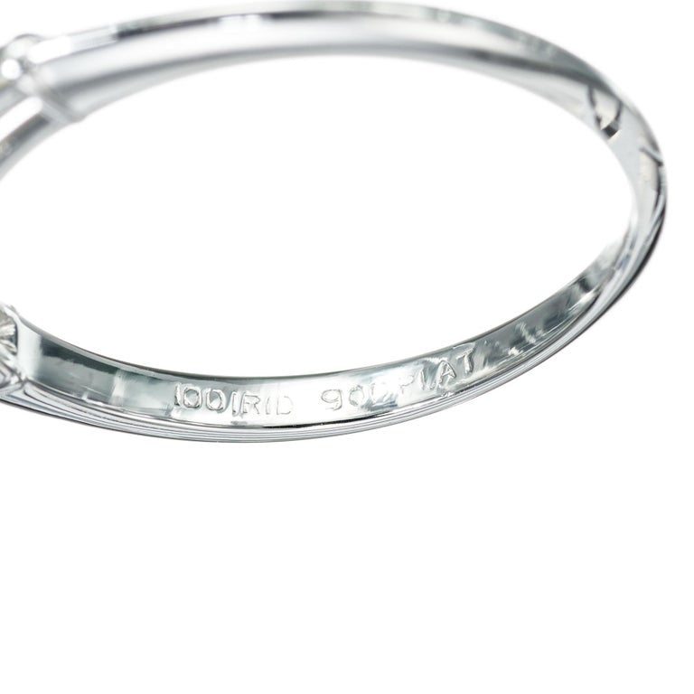EGL Certified 3.12 Carat Diamond Platinum Engagement Ring – image 7